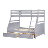 Sloane Gray Twin/Full Bunk Bed from Homelegance - Luna Furniture