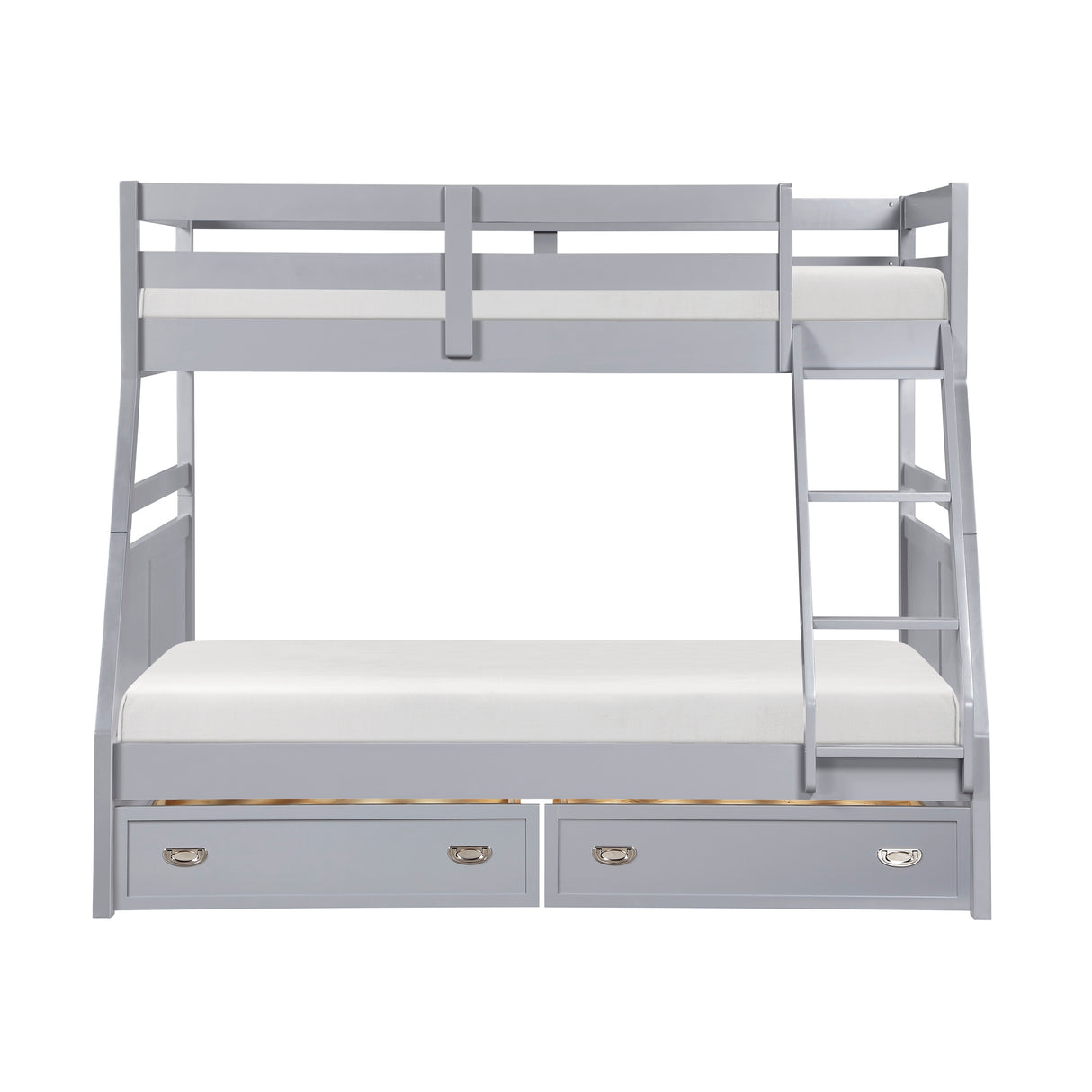Sloane Gray Twin/Full Bunk Bed from Homelegance - Luna Furniture