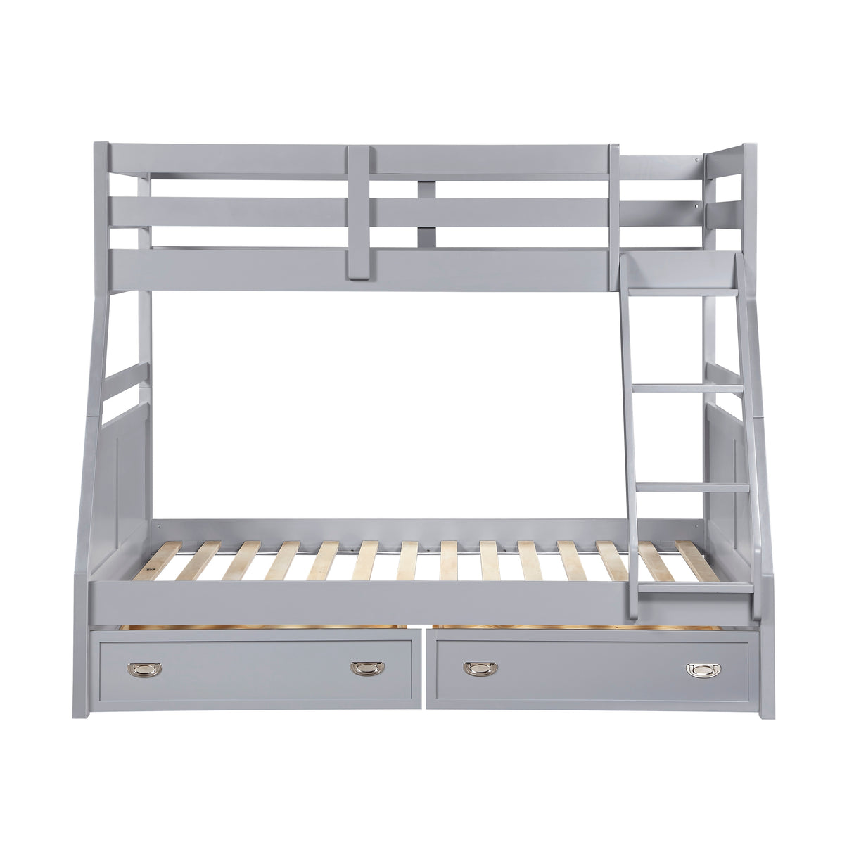 Sloane Gray Twin/Full Bunk Bed from Homelegance - Luna Furniture