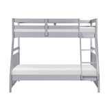 Sloane Gray Twin/Full Bunk Bed from Homelegance - Luna Furniture