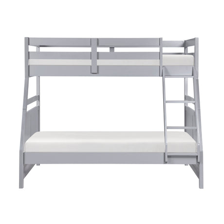Sloane Gray Twin/Full Bunk Bed from Homelegance - Luna Furniture