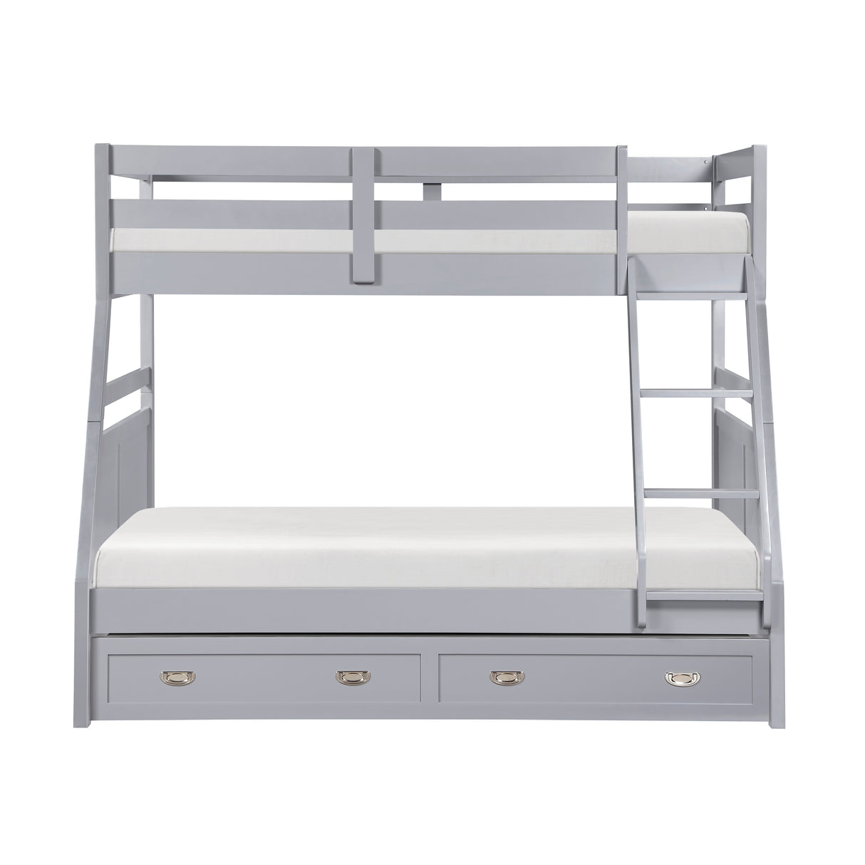 Sloane Gray Twin/Full Bunk Bed from Homelegance - Luna Furniture