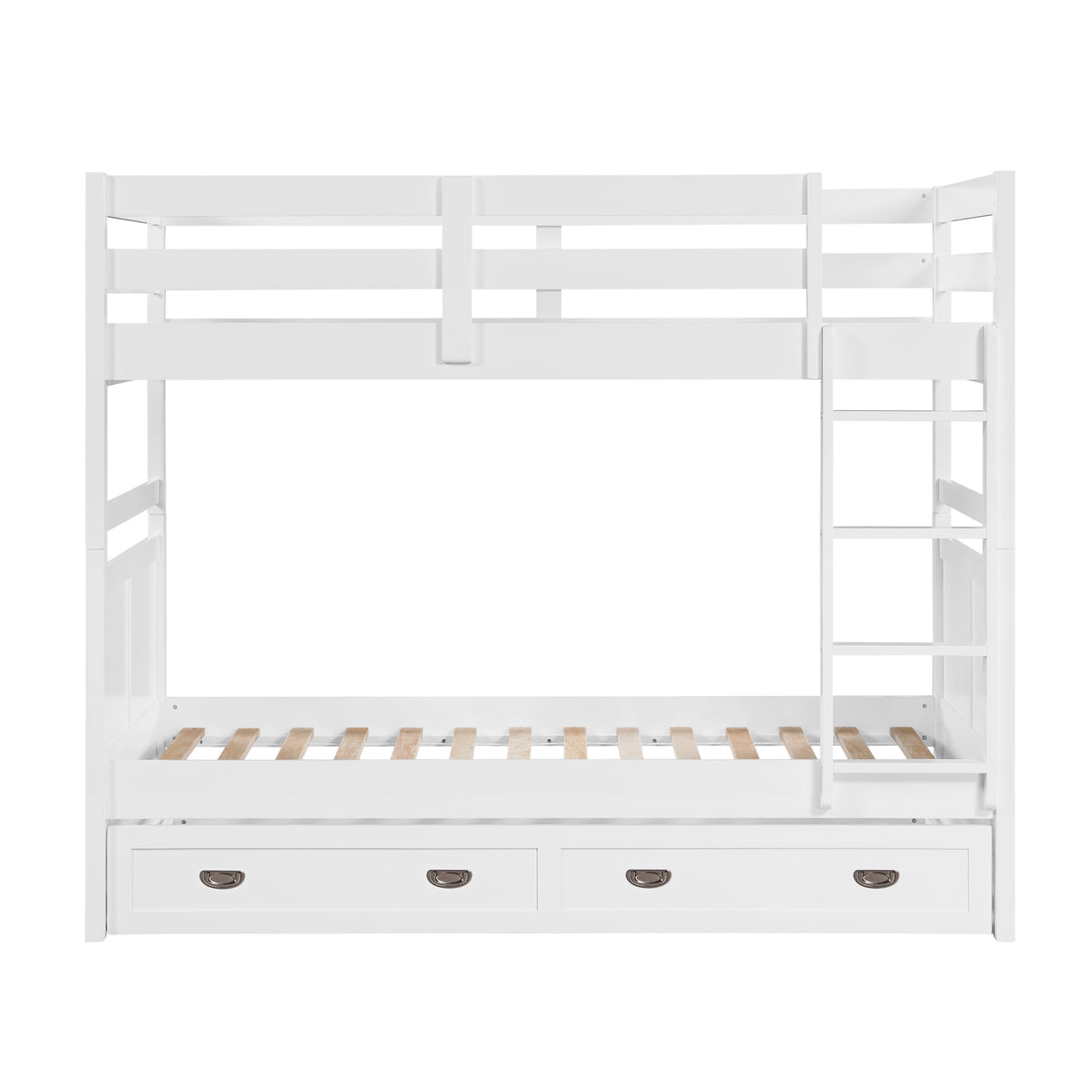 Sloane White Twin/Twin Bunk Bed from Homelegance - Luna Furniture