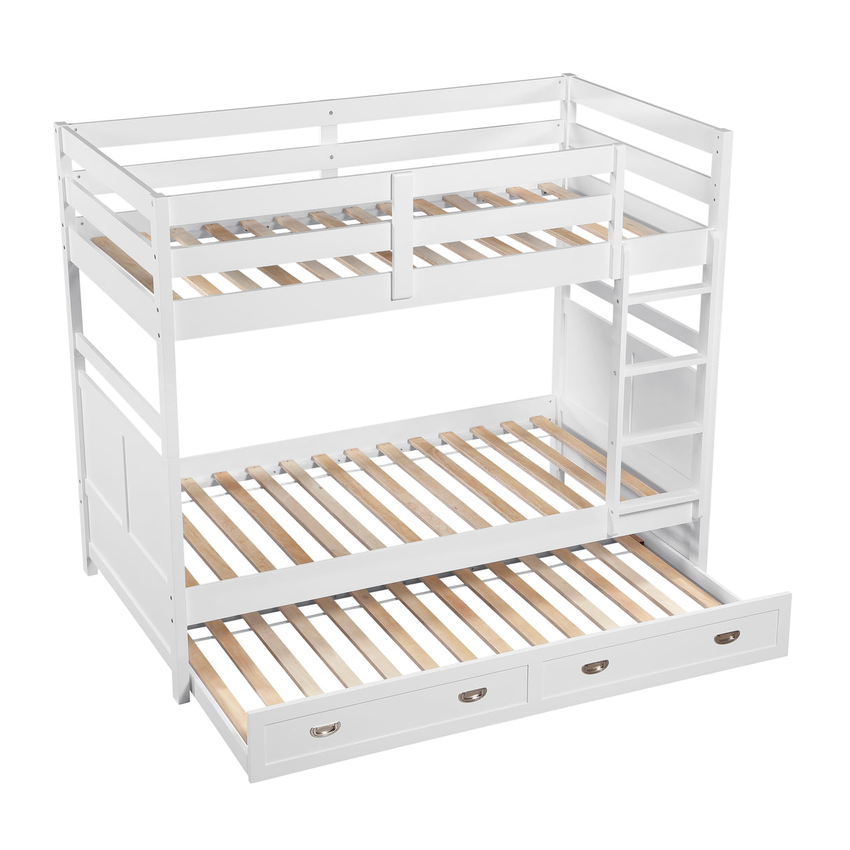 Sloane White Twin/Twin Bunk Bed from Homelegance - Luna Furniture
