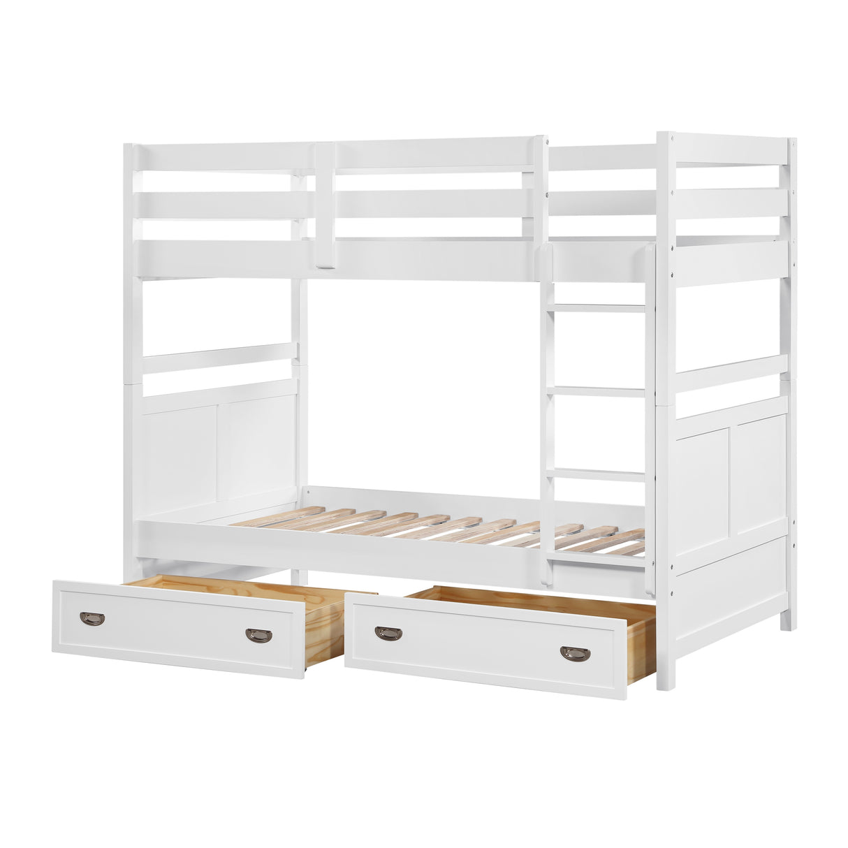 Sloane White Twin/Twin Bunk Bed from Homelegance - Luna Furniture