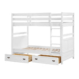 Sloane White Twin/Twin Bunk Bed from Homelegance - Luna Furniture