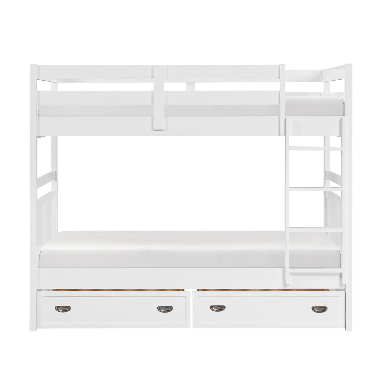 Sloane White Twin/Twin Bunk Bed from Homelegance - Luna Furniture