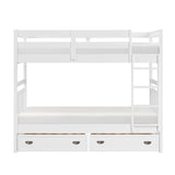 Sloane White Twin/Twin Bunk Bed from Homelegance - Luna Furniture