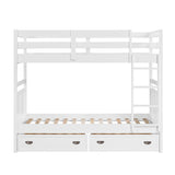 Sloane White Twin/Twin Bunk Bed from Homelegance - Luna Furniture
