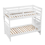 Sloane White Twin/Twin Bunk Bed from Homelegance - Luna Furniture