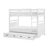 Sloane White Twin/Twin Bunk Bed from Homelegance - Luna Furniture