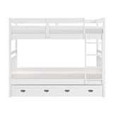 Sloane White Twin/Twin Bunk Bed from Homelegance - Luna Furniture