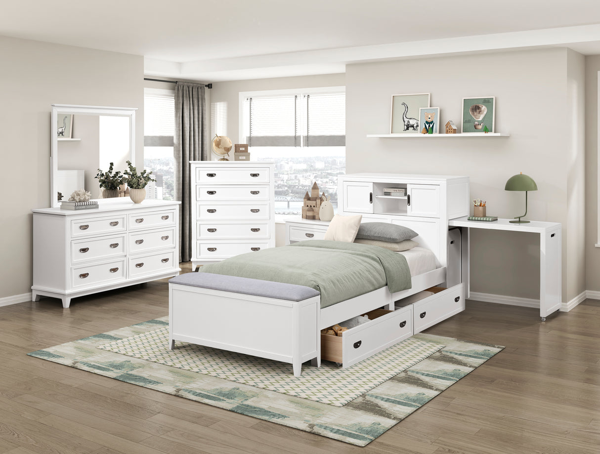 Sloane White Dresser from Homelegance - Luna Furniture