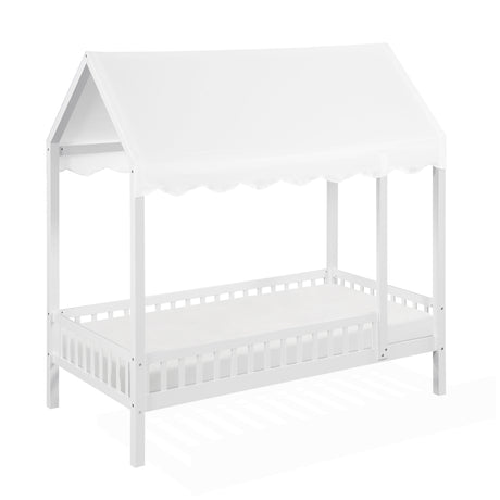 Sloane White Twin Canopy Platform Bed from Homelegance - Luna Furniture
