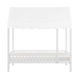 Sloane White Twin Canopy Platform Bed from Homelegance - Luna Furniture