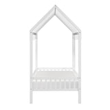 Sloane White Twin Canopy Platform Bed from Homelegance - Luna Furniture