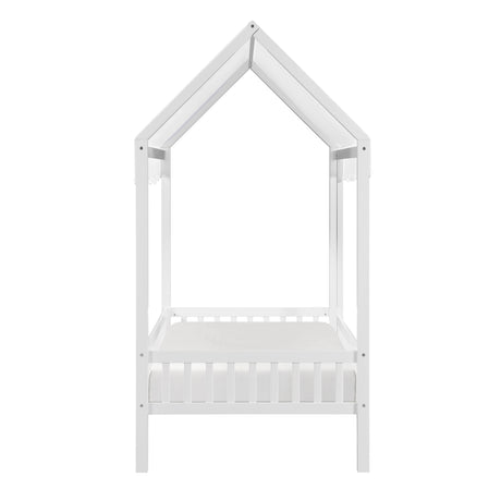 Sloane White Twin Canopy Platform Bed from Homelegance - Luna Furniture