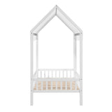 Sloane White Twin Canopy Platform Bed from Homelegance - Luna Furniture