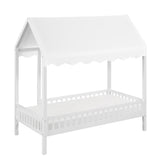 Sloane White Twin Canopy Platform Bed from Homelegance - Luna Furniture