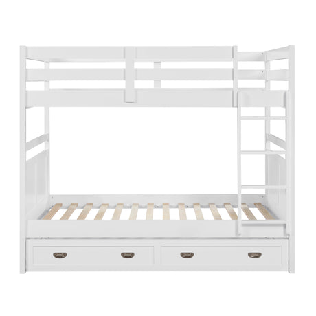 Sloane White Full/Full Bunk Bed from Homelegance - Luna Furniture