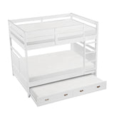 Sloane White Full/Full Bunk Bed from Homelegance - Luna Furniture