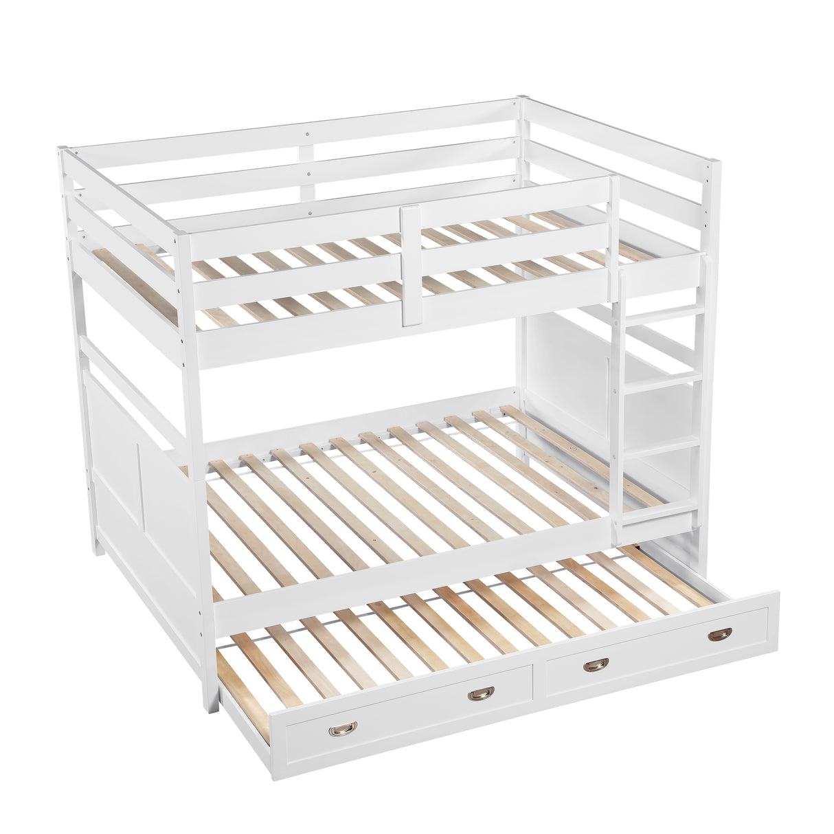 Sloane White Full/Full Bunk Bed from Homelegance - Luna Furniture