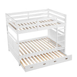 Sloane White Full/Full Bunk Bed from Homelegance - Luna Furniture