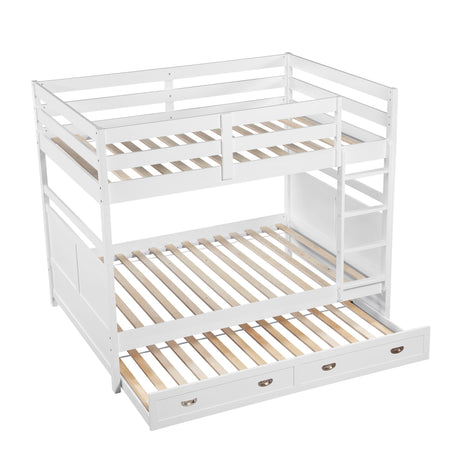 Sloane White Full/Full Bunk Bed from Homelegance - Luna Furniture