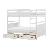 Sloane White Full/Full Bunk Bed from Homelegance - Luna Furniture