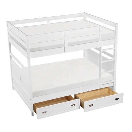 Sloane White Full/Full Bunk Bed from Homelegance - Luna Furniture