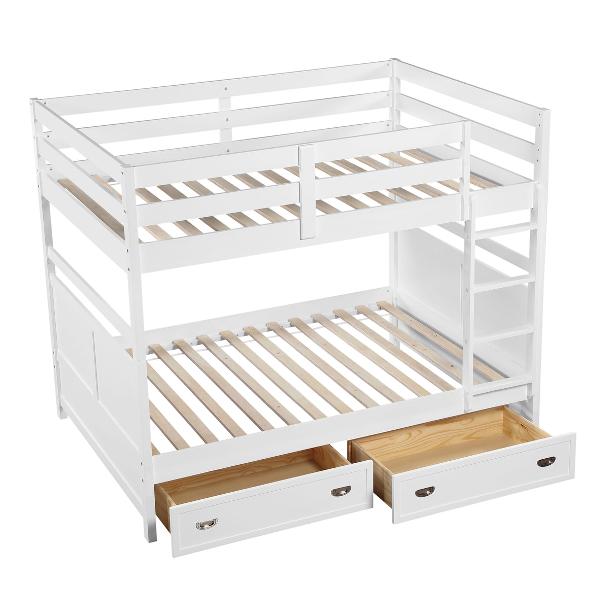 Sloane White Full/Full Bunk Bed from Homelegance - Luna Furniture