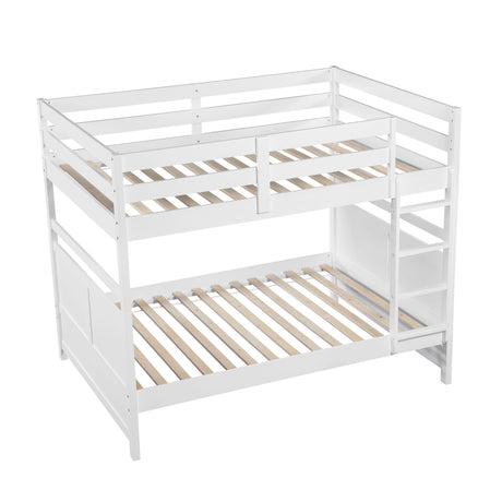 Sloane White Full/Full Bunk Bed from Homelegance - Luna Furniture