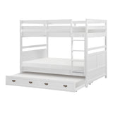 Sloane White Full/Full Bunk Bed from Homelegance - Luna Furniture