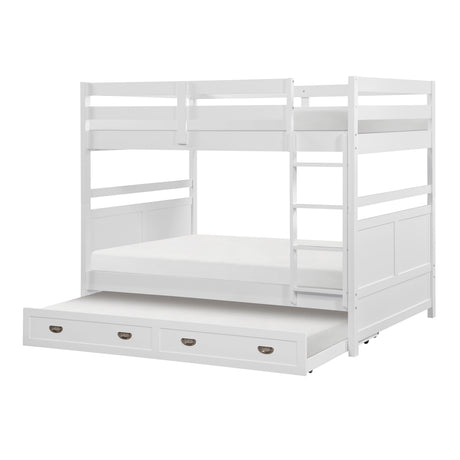Sloane White Full/Full Bunk Bed from Homelegance - Luna Furniture