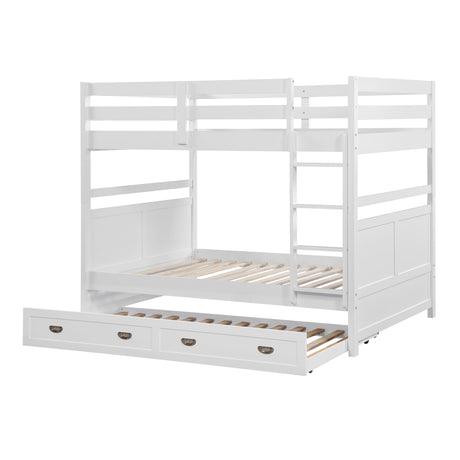 Sloane White Full/Full Bunk Bed from Homelegance - Luna Furniture