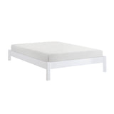 Sloane White Twin/Full Loft Bunk Bed with Chest and Hidden Desk from Homelegance - Luna Furniture