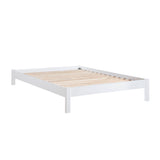 Sloane White Twin/Full Loft Bunk Bed with Chest and Hidden Desk from Homelegance - Luna Furniture