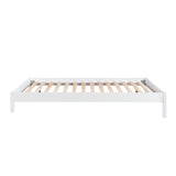Sloane White Twin/Full Loft Bunk Bed with Chest and Hidden Desk from Homelegance - Luna Furniture