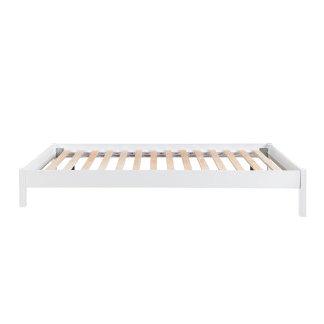 Sloane White Twin/Full Loft Bunk Bed with Chest and Hidden Desk from Homelegance - Luna Furniture
