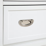 Sloane White Twin/Full Loft Bunk Bed with Chest and Hidden Desk from Homelegance - Luna Furniture
