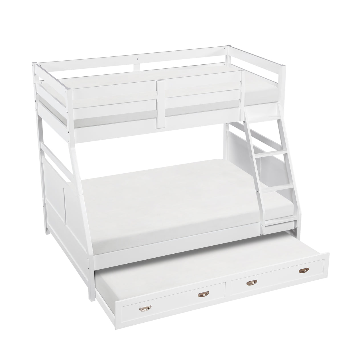 Sloane White Twin/Full Bunk Bed from Homelegance - Luna Furniture