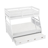 Sloane White Twin/Full Bunk Bed from Homelegance - Luna Furniture