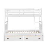Sloane White Twin/Full Bunk Bed from Homelegance - Luna Furniture