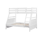 Sloane White Twin/Full Bunk Bed from Homelegance - Luna Furniture