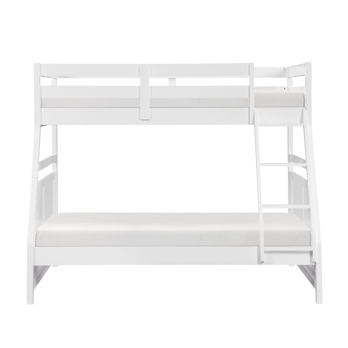 Sloane White Twin/Full Bunk Bed from Homelegance - Luna Furniture