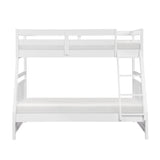 Sloane White Twin/Full Bunk Bed from Homelegance - Luna Furniture