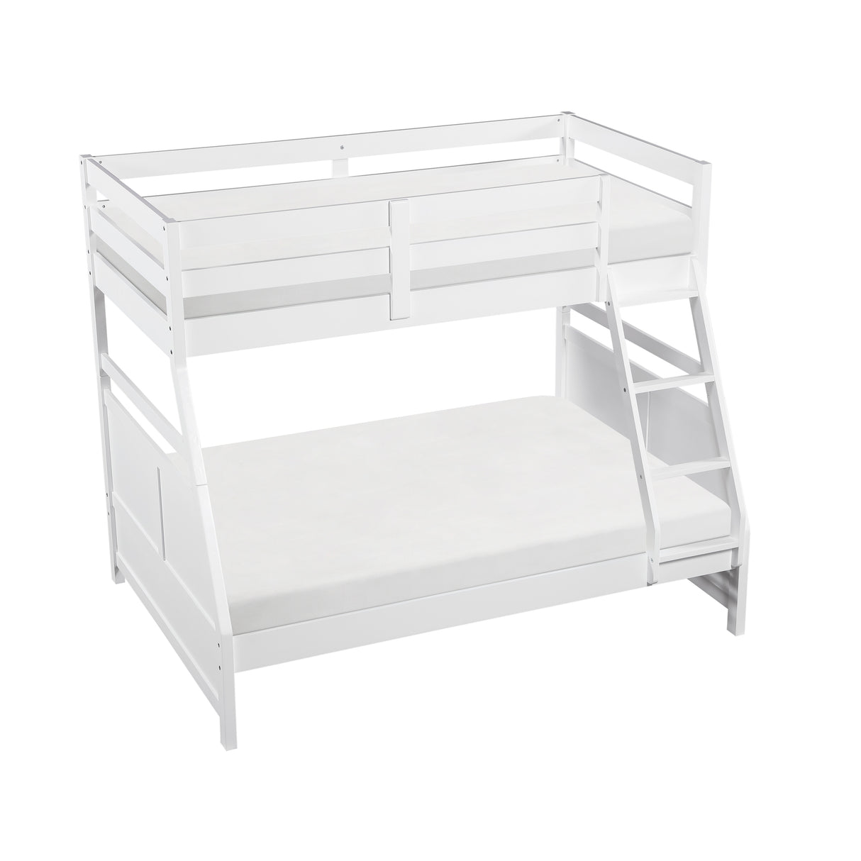 Sloane White Twin/Full Bunk Bed from Homelegance - Luna Furniture
