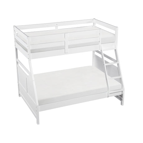 Sloane White Twin/Full Bunk Bed from Homelegance - Luna Furniture