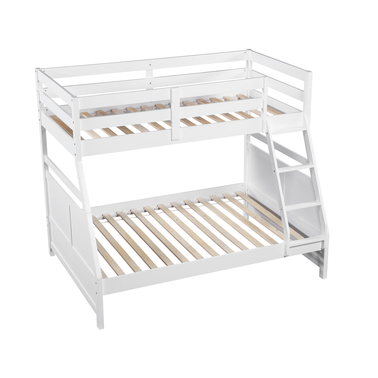 Sloane White Twin/Full Bunk Bed from Homelegance - Luna Furniture