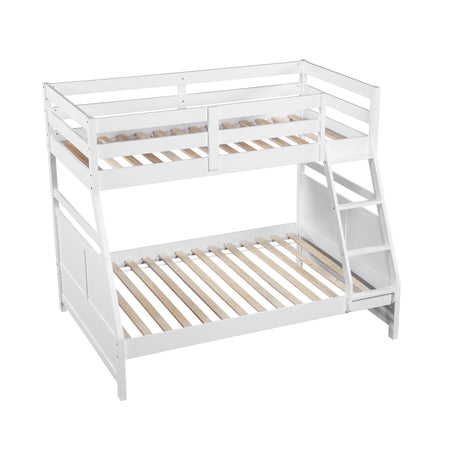 Sloane White Twin/Full Bunk Bed from Homelegance - Luna Furniture
